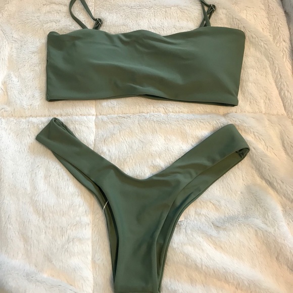 high cut cami bikini set